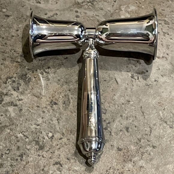 Towle Silver-plated Double Sided Jigger Bar Tool Monogrammed - Picture 3 of 8